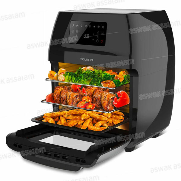 FRITEUSE AIR FRY ET GRILL AVEC LEVIER DIGITAL 12L 1700W TAURUS