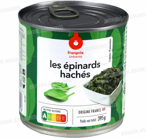 EPINARDS HACHES 395G FRANPRIX