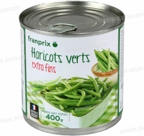 HARICOTS VERTS EXTRA-FINS 400G FRANPRIX