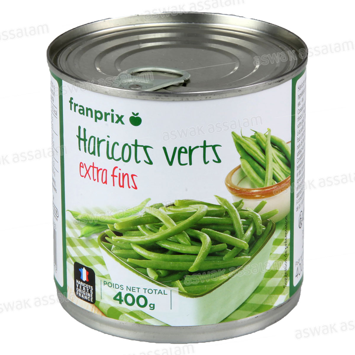 HARICOTS VERTS EXTRA-FINS 400G FRANPRIX