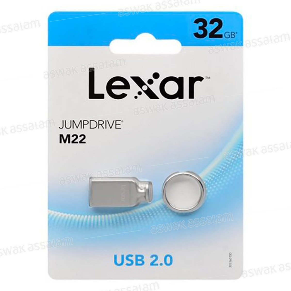 CLE USB ALUMINIUM 32G 2.0 M22 LEXAR 
