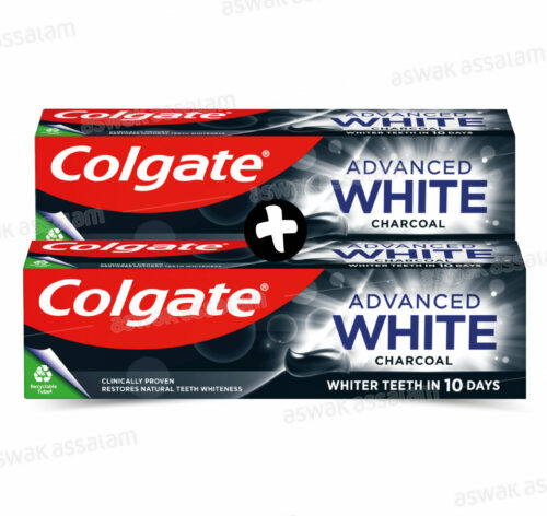 LOT DE 2 DENTIFRICES ADVANCED WHITE CHARBON COLGATE (-50% SUR LE 2EME)