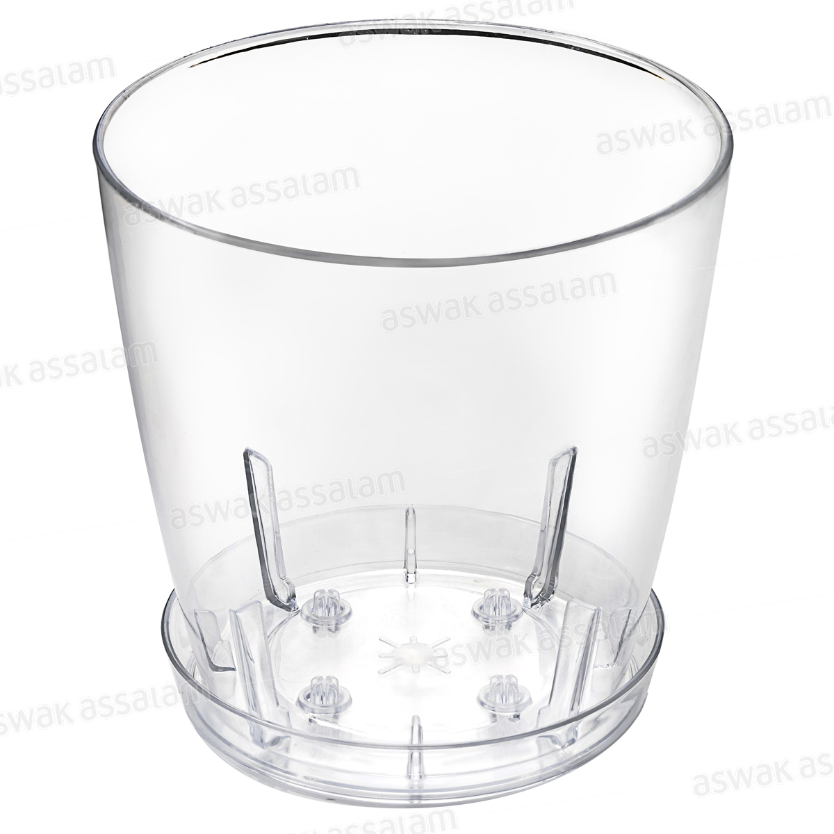 POT DE FLEURS TRANSPARENT 13*12CM ORCHID