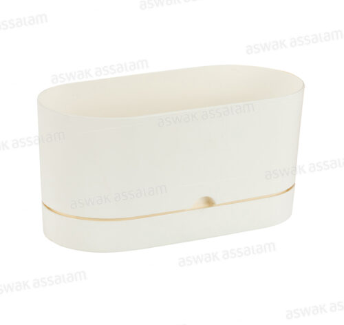 JARDINIERE BLANCHE 30CM BEGONYA
