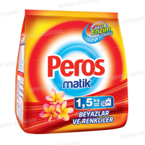 LESSIVE MACHINE BLANC ET COULEURS 1,5KG PEROS
