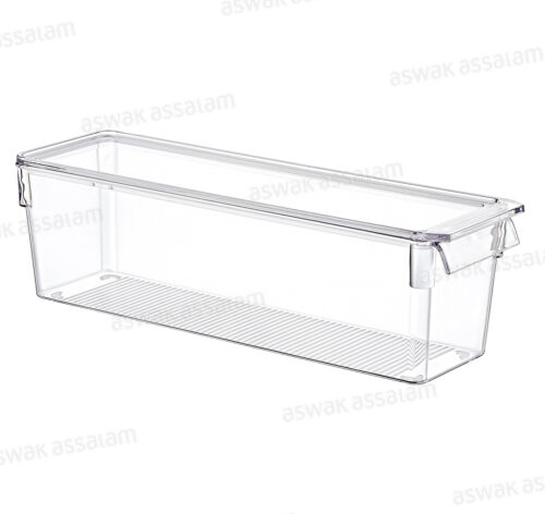 ORGANISATEUR TRANSPARENT AVEC COUVERCLE 36*10,5*10CM