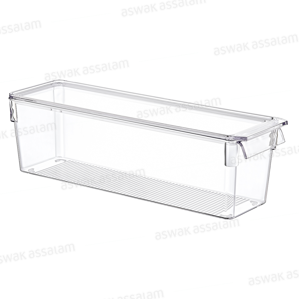 ORGANISATEUR TRANSPARENT AVEC COUVERCLE 36*10,5*10CM