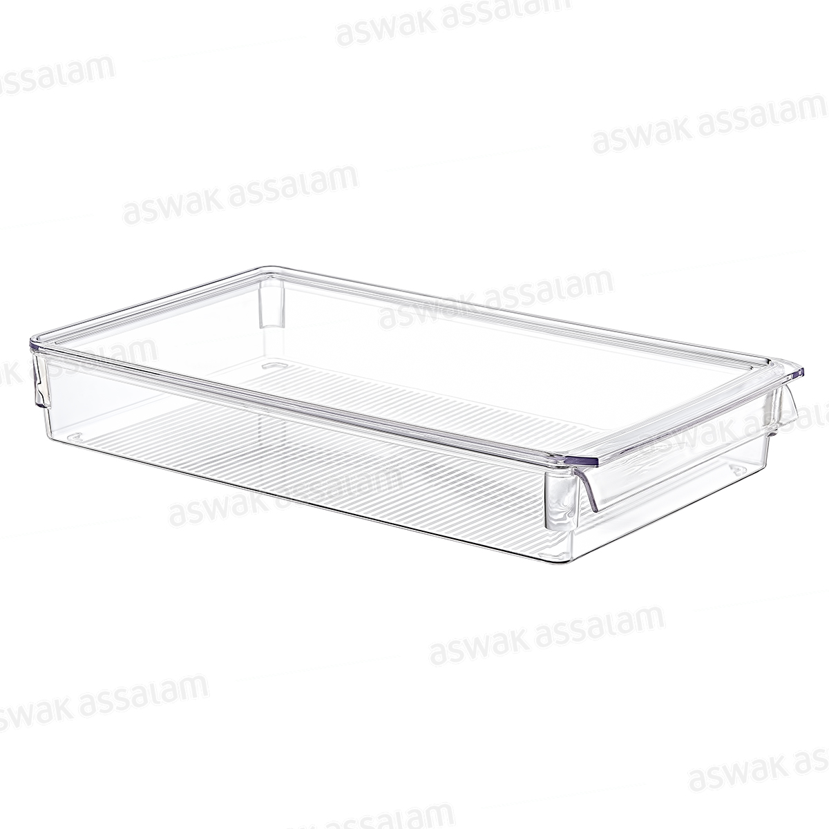 ORGANISATEUR TRANSPARENT AVEC COUVERCLE 36*20,5*5CM
