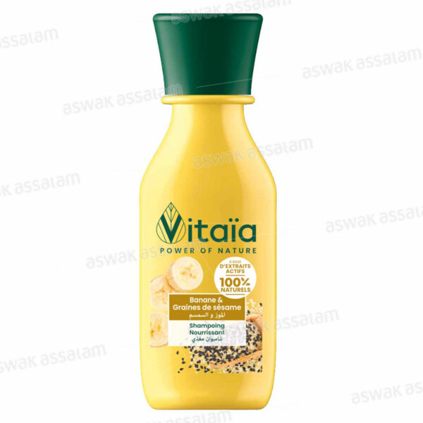 SHAMPOOING NOURISSANT BANANE ET GRAINES DE SESAME 90ML VITAIA