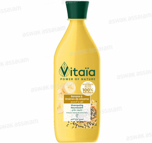 SHAMPOOING NOURISSANT BANANE ET GRAINES DE SESAME 380ML VITAIA