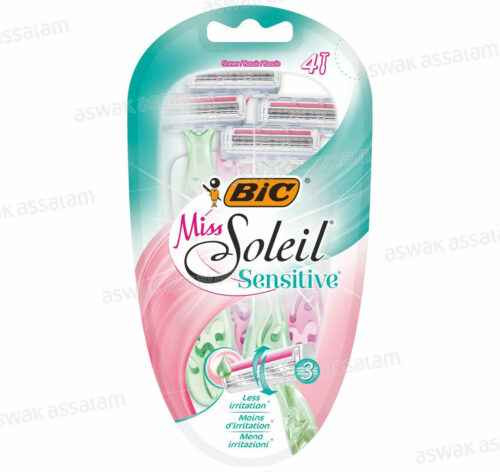 RASOIR 3 LAMES MISS SOLEIL SENSITIVE 4 UNITES BIC