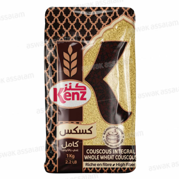 COUSCOUS INTEGRAL BLE COMPLET RICHE EN FIBRES 1KG KENZ