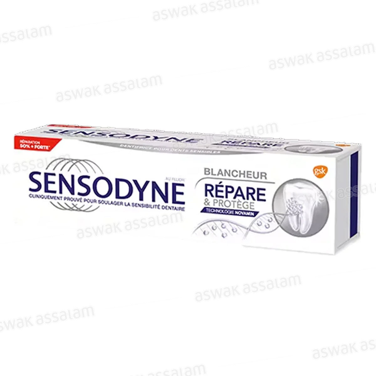DENTIFRICE BLANCHEUR REPARE ET PROTEGE 75ML SENSODYNE 