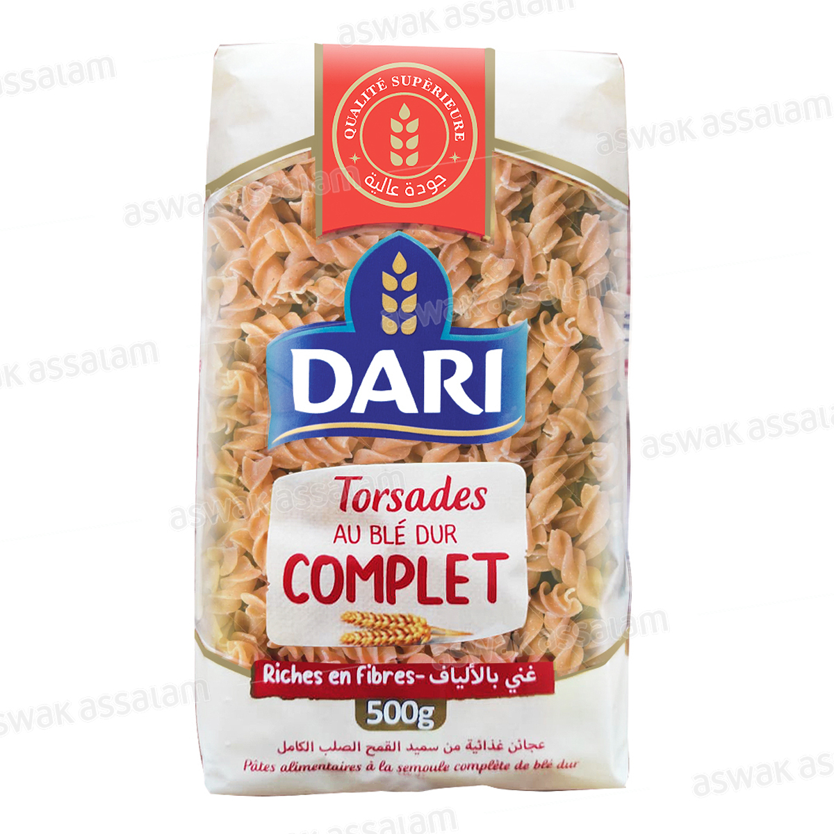 TORSADE AU BLE DUR COMPLET 500G DARI