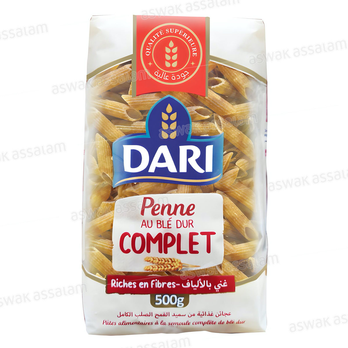 PENNE AU BLE DUR COMPLET 500G DARI