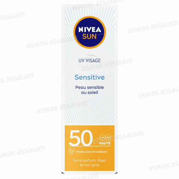 CREME SOLAIRE VISAGE POUR PEAUX SENSIBLES SPF 50 NIVEA SUN