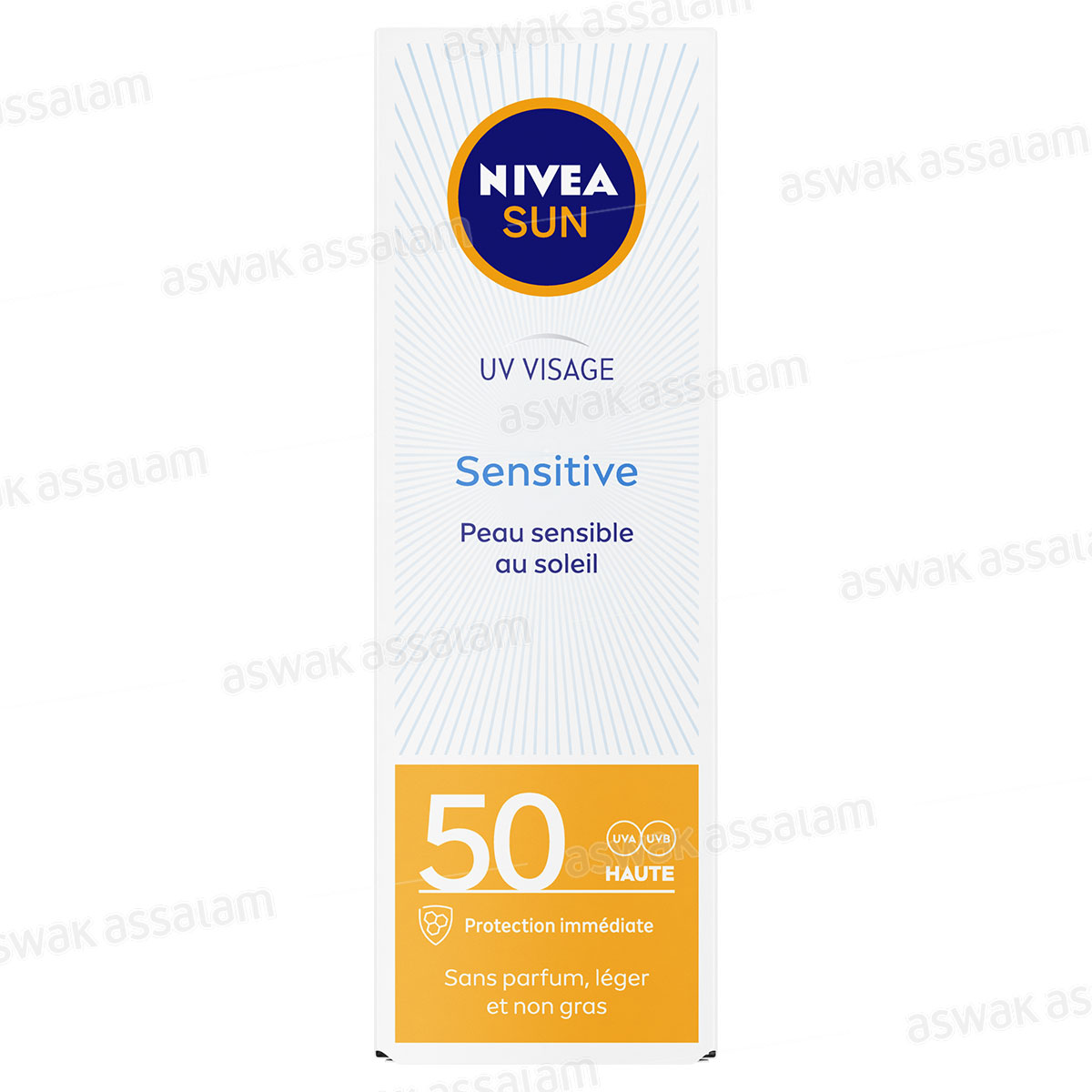CREME SOLAIRE VISAGE POUR PEAUX SENSIBLES SPF 50 NIVEA SUN