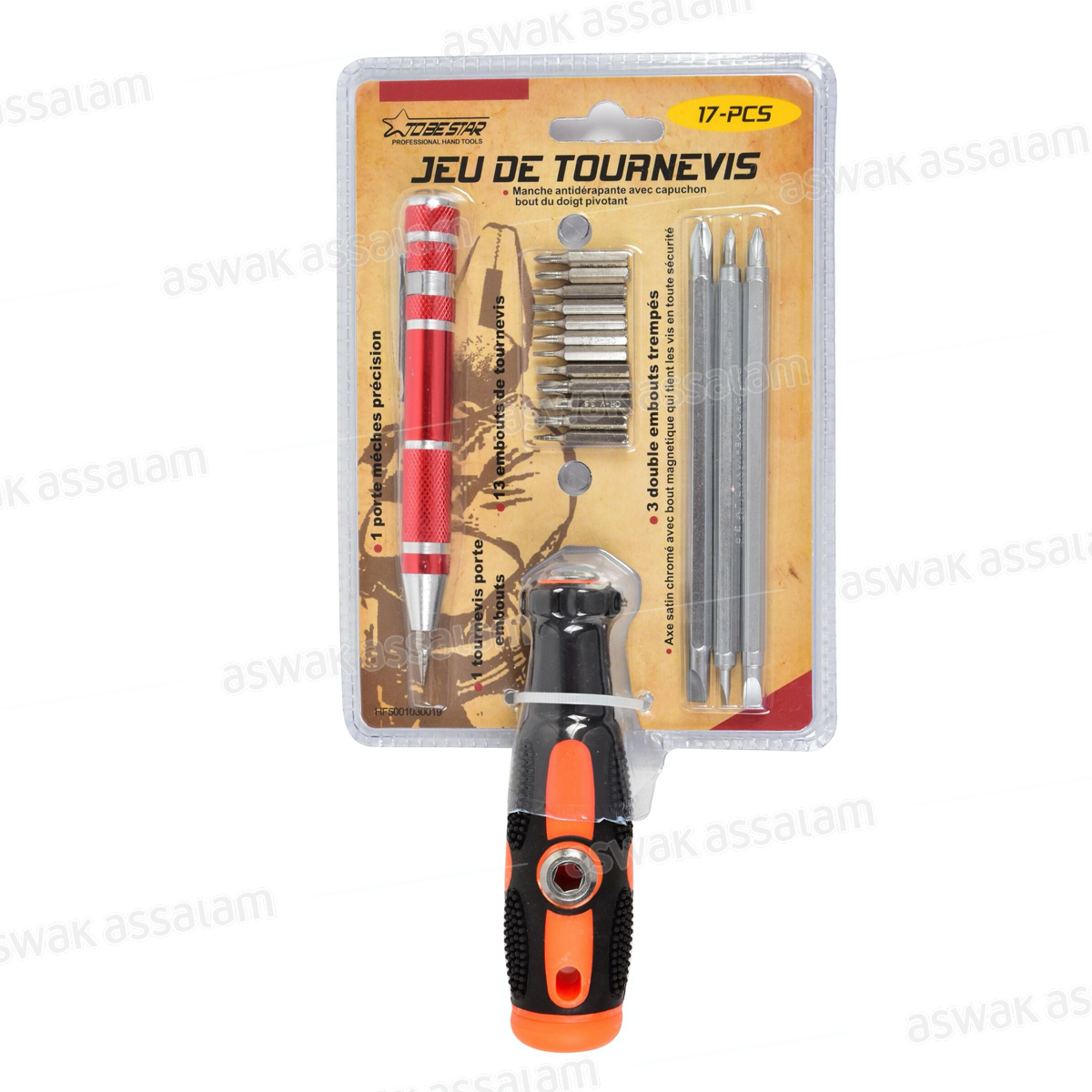 JEU DE TOURNEVIS 17 PIECES