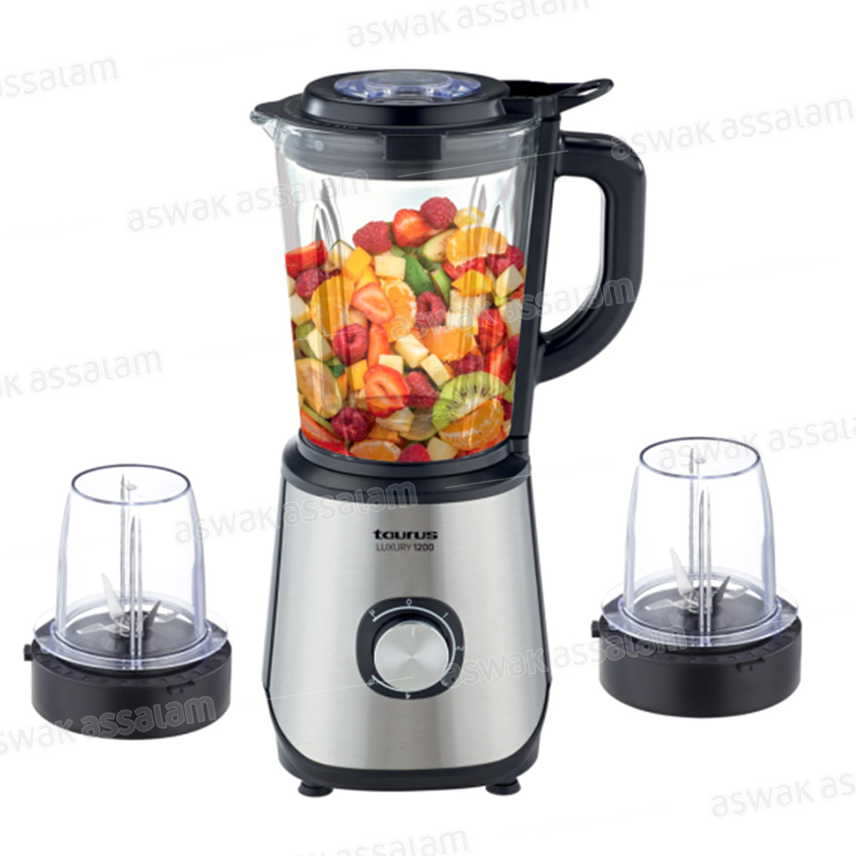 BLENDER BOL EN VERRE LUXURY 1200 + 2 MOULINS TAURUS