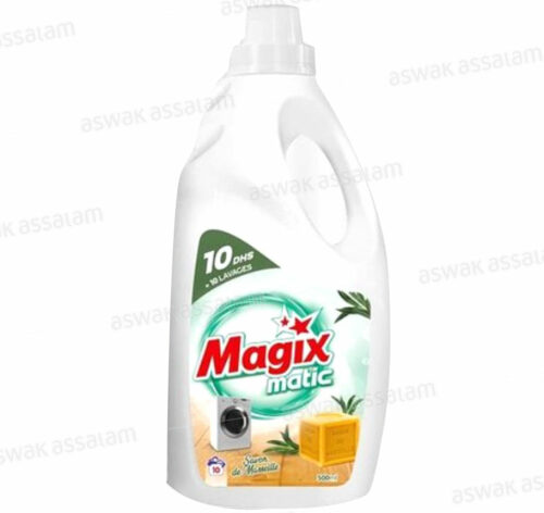 LESSIVE LIQUIDE SAVON DE MARSEILLE 500ML MAGIX