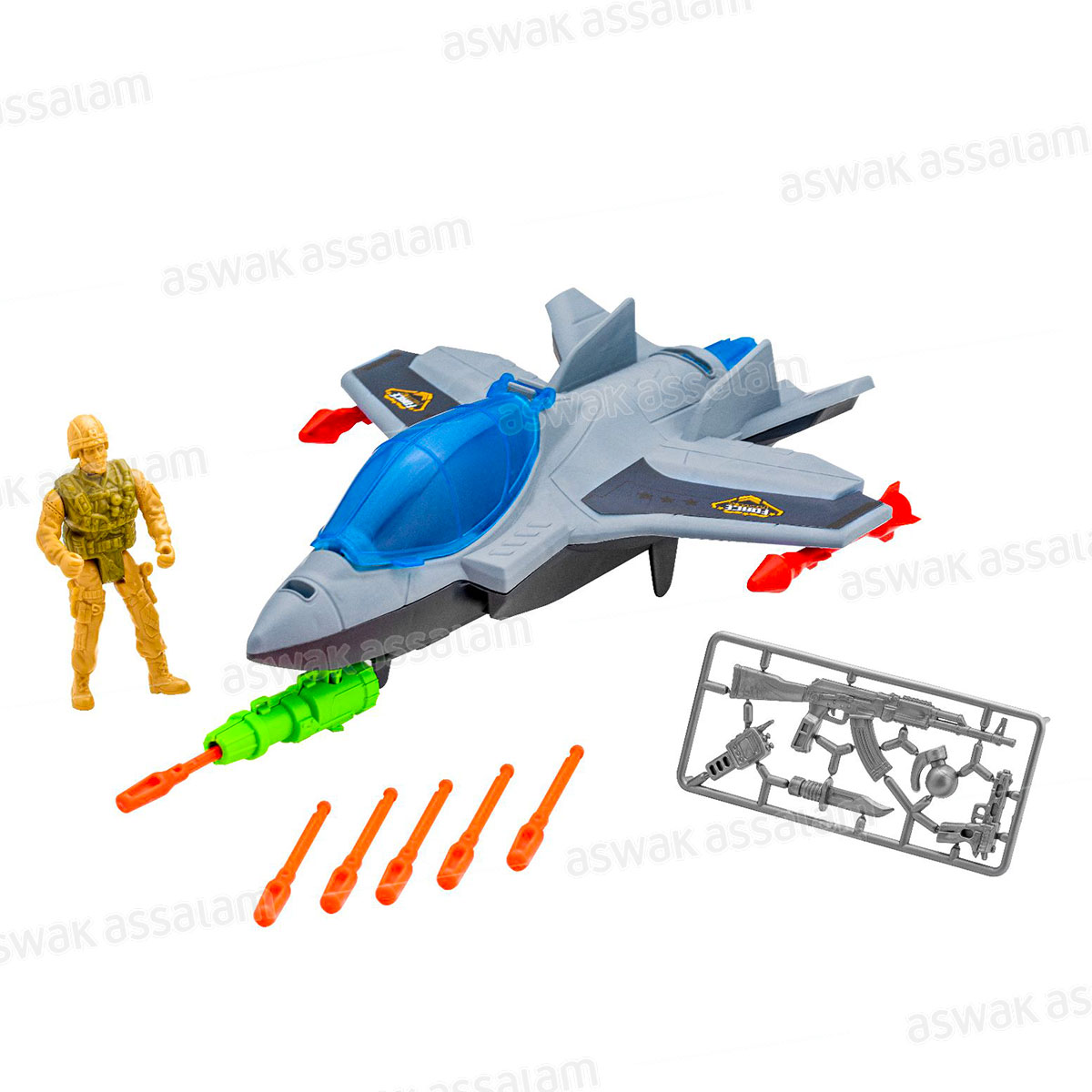 SET AVION DE COMBAT + ACCESSOIRES