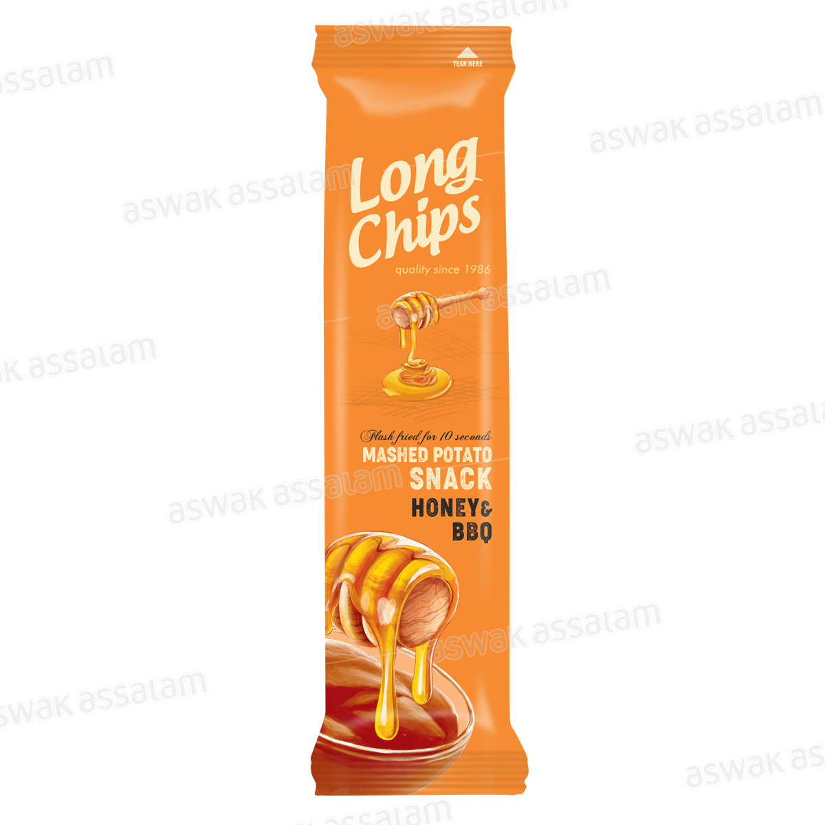 CHIPS LONGUES SAVEUR MIEL ET BBQ 75G LONG CHIPS