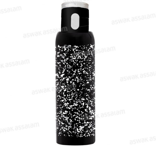 BOUTEILLE A EAU EN PLASTIQUE NOIRE 500ML
