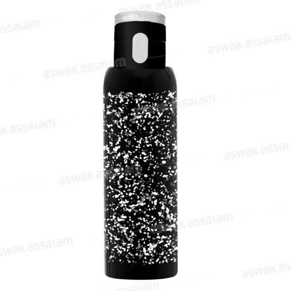 BOUTEILLE A EAU EN PLASTIQUE NOIRE 500ML