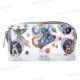 TROUSSE A CRAYONS A FERMETURE ECLAIR TRANSPARENTE MOTIF ASTRONAUTE 18,5*9*6CM VUKI