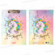 PRESSE-PAPIERS MOTIF LICORNE 32*21,5*1,5CM VUKI