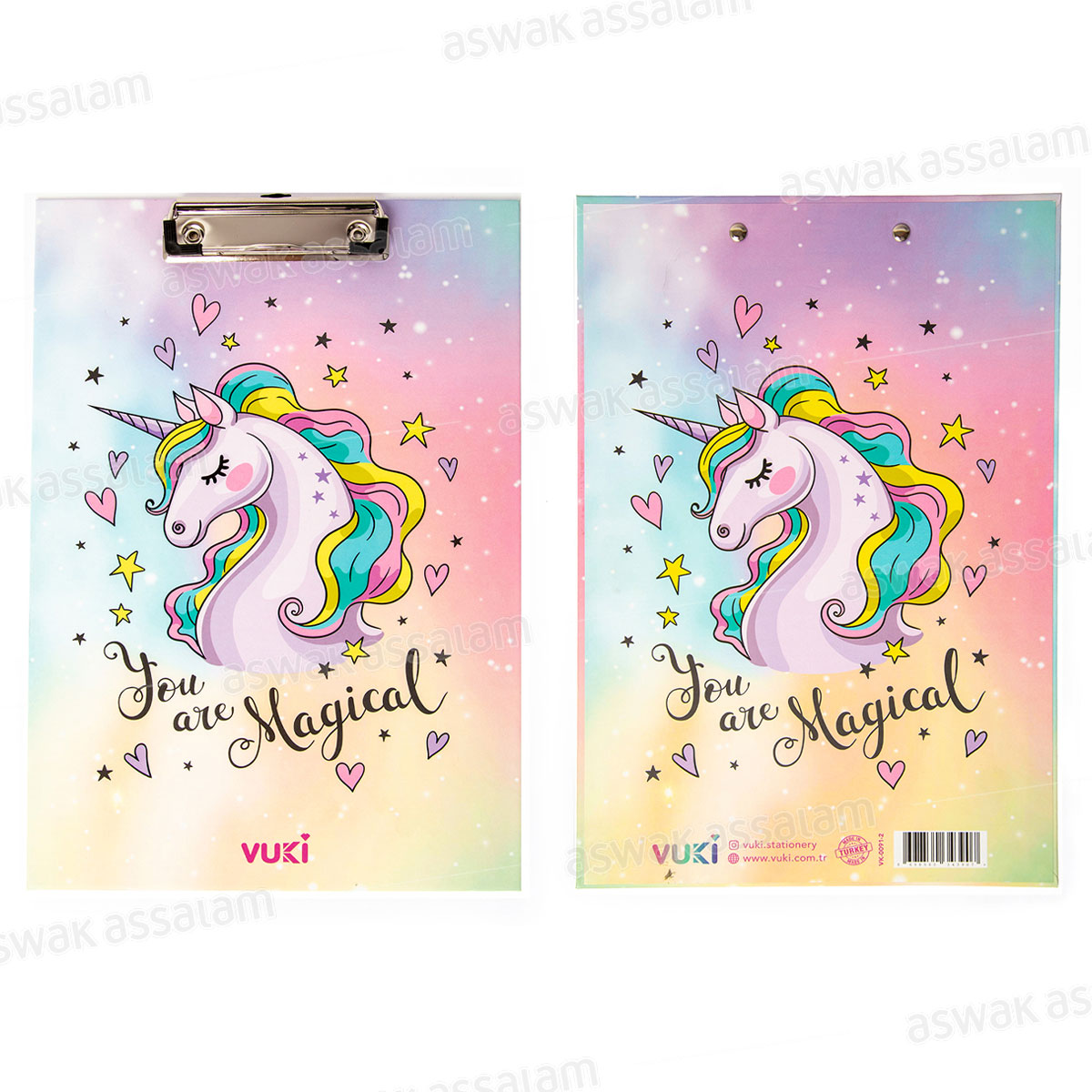 PRESSE-PAPIERS MOTIF LICORNE 32*21,5*1,5CM VUKI