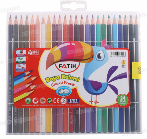 24 CRAYONS DE COULEUR FATIH
