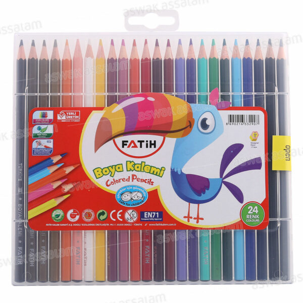 24 CRAYONS DE COULEUR FATIH