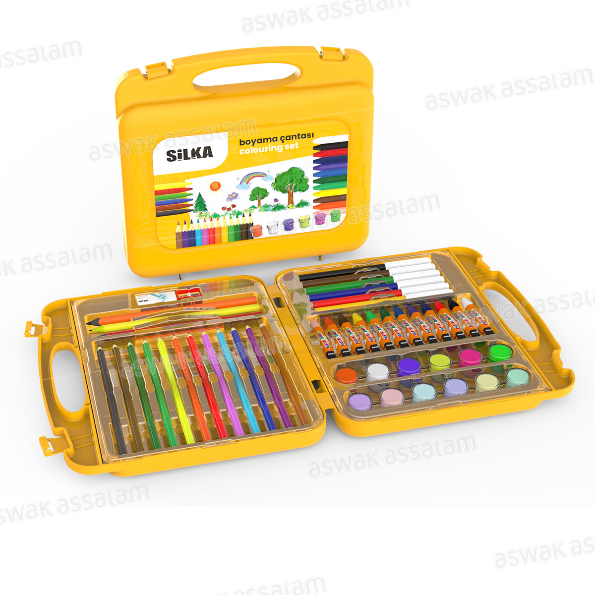 VALISE DE COLORIAGE 47 PIECES SILKA