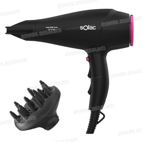 SECHE-CHEVEUX 2200W FAST IONIC DC MOTOR SH7083 SOLAC