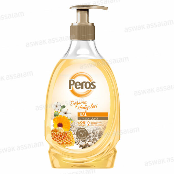 SAVON LIQUIDE AU MIEL ET A LA FLEUR DE COTON 400ML PEROS