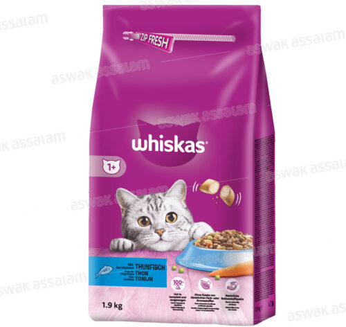 CROQUETTES POUR CHAT ADULTE AU THON 1,9KG WHISKAS