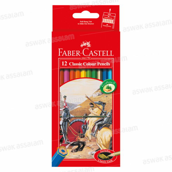 12 CRAYONS DE COULEUR FABER-CASTELL