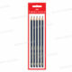 5 CRAYONS NOIRS HB FABER-CASTELL