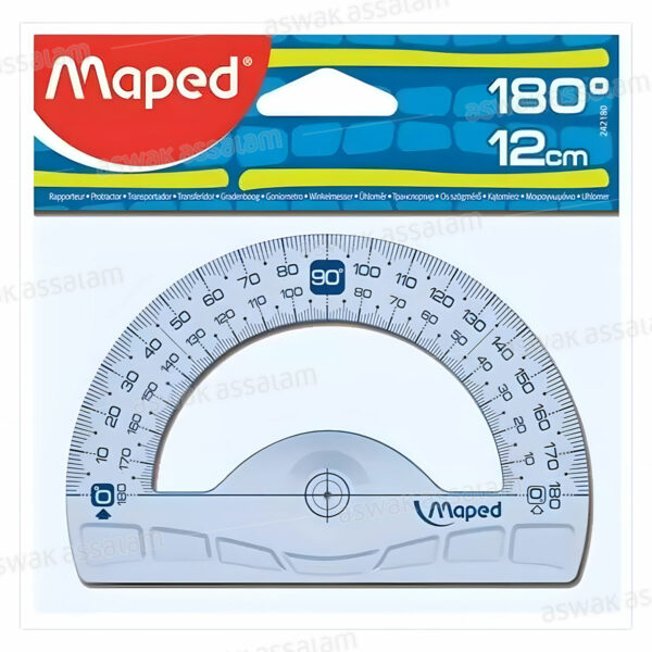 RAPPORTEUR 180° 12CM MAPED