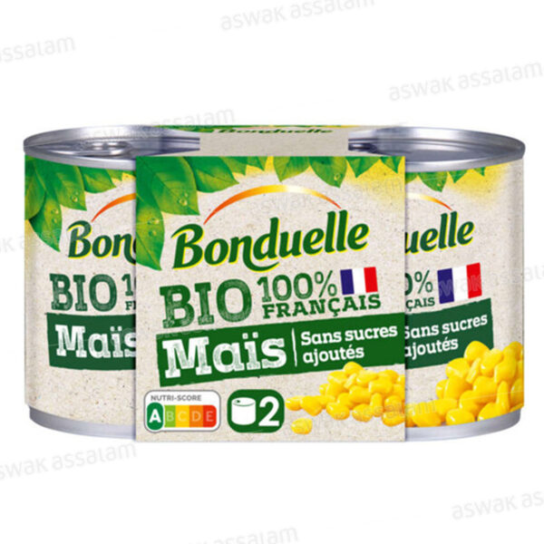 MAIS BIO SANS SUCRES AJOUTES 2*150G BONDUELLE