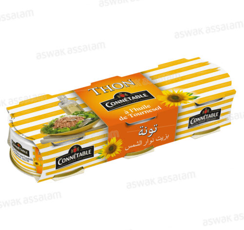 THON A L’HUILE DE TOURNESOL 3*80G CONNETABLE