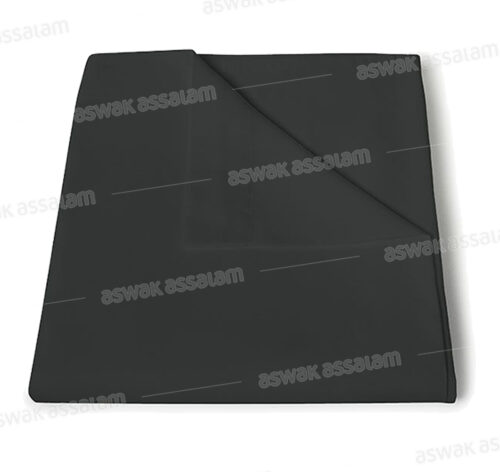DRAP PLAT COTONELLE 180*270CM NOIR RICHBOND