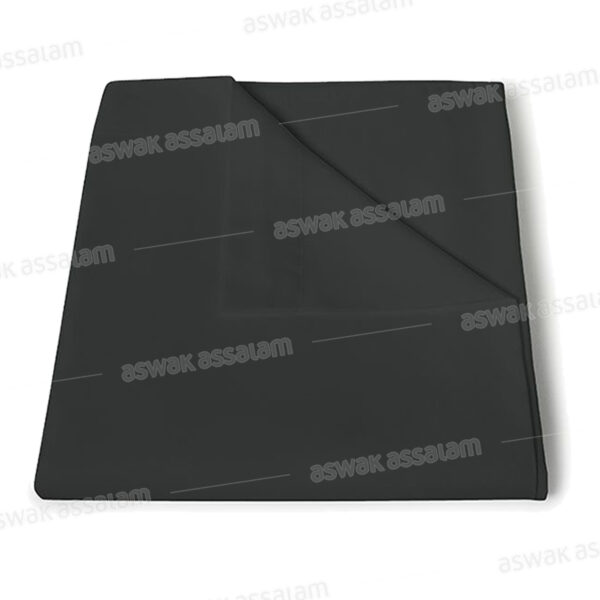 DRAP PLAT COTONELLE 180*270CM NOIR RICHBOND