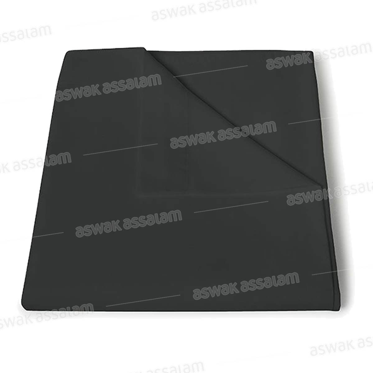 DRAP PLAT COTONELLE 240*270CM NOIR RICHBOND