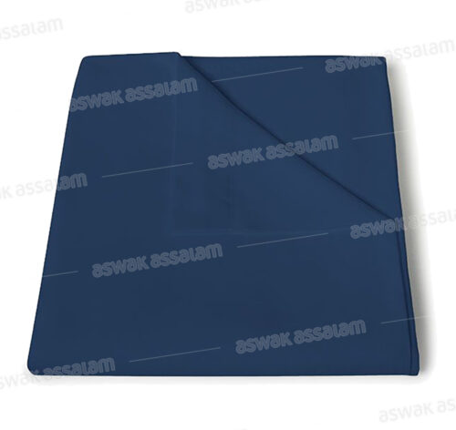 DRAP PLAT COTONELLE 180*270CM BLEU MARINE RICHBOND
