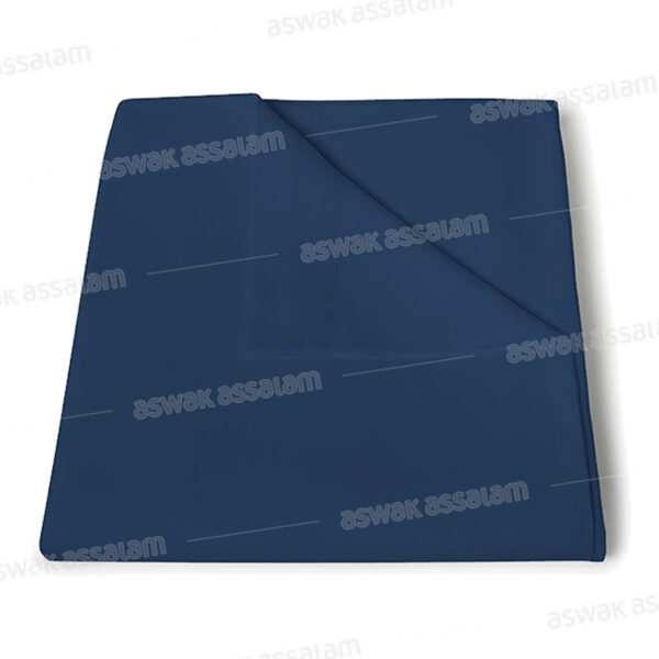 DRAP PLAT COTONELLE 180*270CM BLEU MARINE RICHBOND