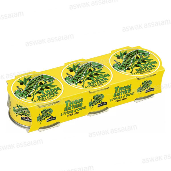 THON ENTIER A L'HUILE D'OLIVE EXTRAVIERGE 3*80G LE SAVOUREUX CONNETABLE