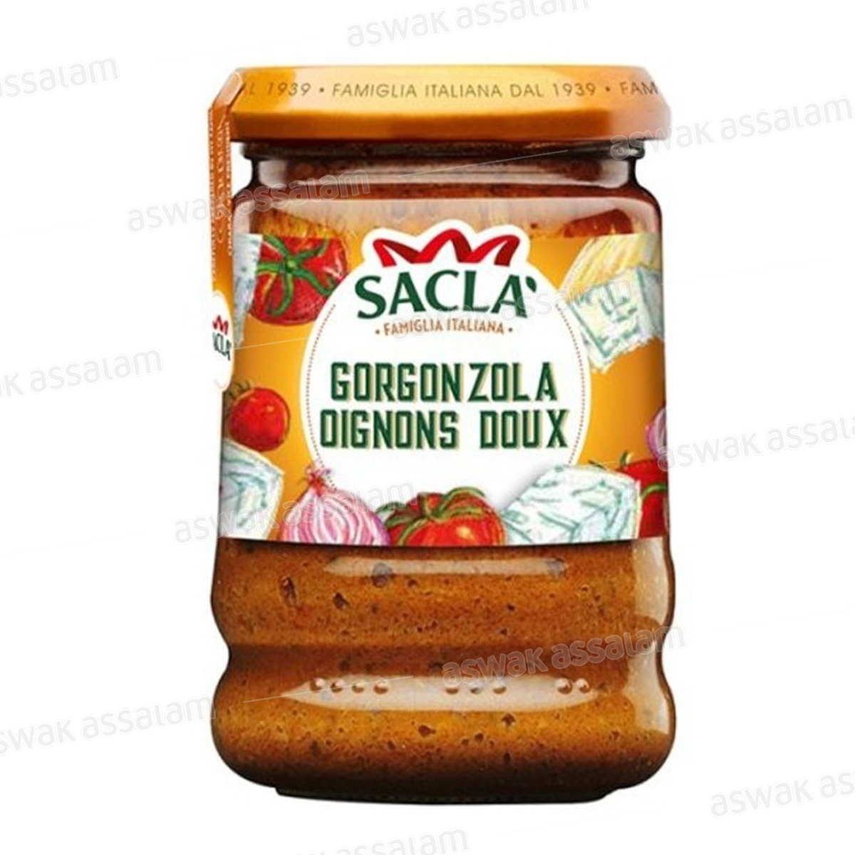 SAUCE GORGONZOLA ET OIGNONS DOUX 190G SACLA