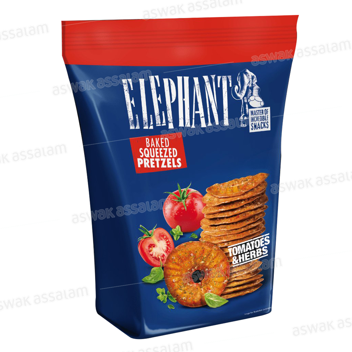 BRETZEL A LA TOMATE ET AUX HERBES 70G ELEPHANT